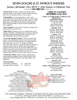 Weekly Bulletin for September 15, 2019