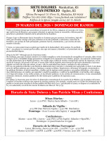Bulletin for 29 March Español