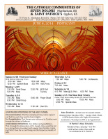 Weekly Bulletin for June 8, 2014