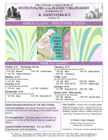 Weekly Bulletin for March 13, 2016