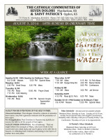 Weekly Bulletin for August 3, 2014