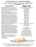 Weekly Bulletin for October 4, 2020