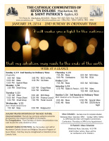 Weekly Bulletin for January 19, 2014