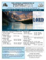 Weekly Bulletin for October 19, 2014