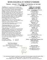 Weekly Bulletin for January 12, 2020