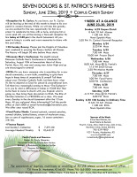 Weekly Bulletin for June 23, 2019