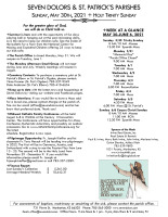 Weekly Bulletin for May 30, 2021