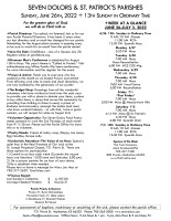 Weekly Bulletin for June 26, 2022