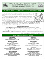 Weekly Bulletin for 7.20.2025
