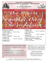 Weekly Bulletin for May 24, 2015