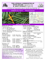 Weekly Bulletin for March 24, 2013
