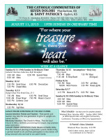 Weekly Bulletin for August 11, 2013