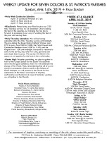 Weekly Update for April 14, 2019