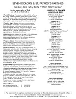 Weekly Bulletin for June 12, 2022