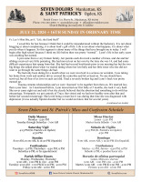 Weekly Bulletin 07.21.2024