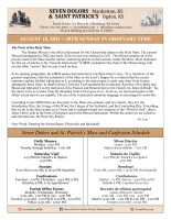 Weekly Bulletin 08.18.2024