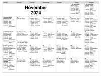 November 2024 Calendar