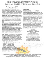 Weekly Bulletin for June 28, 2020