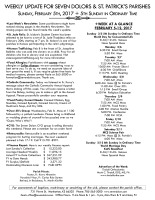 Weekly Update for February 5, 2017