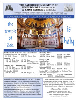 Weekly Bulletin for November 9, 2014