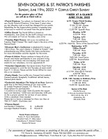 Weekly Bulletin for June 19, 2022
