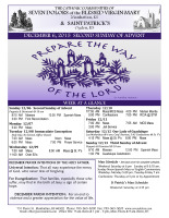 Weekly Bulletin for December 6, 2015