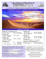 Weekly Bulletin for February 22, 2015