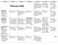 February 2024 Calendar