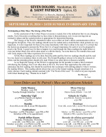 Weekly Bulletin 09.15.2024