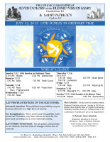 Weekly Bulletin for July 12, 2015