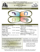 Weekly Bulletin for November 22, 2015