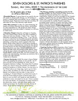Weekly Bulletin for May 24, 2020