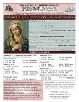 Weekly Bulletin for September 15, 2013