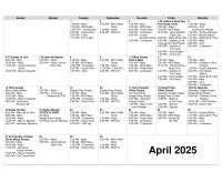 April 2025 Calendar