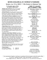 Weekly Bulletin for July 31, 2022