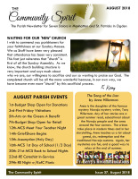 Monthly Newsletter for August 2018
