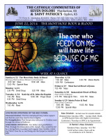 Weekly Bulletin for June 22, 2014