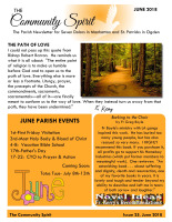 Monthly Newsletter for June 2018