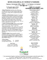 Weekly Bulletin for November 28, 2021