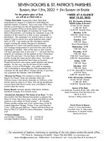 Weekly Update for May 15, 2022