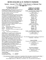 Weekly Bulletin for January 17, 2021