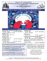 Weekly Bulletin for August 9, 2015