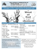 Weekly Bulletin for October 13, 2013