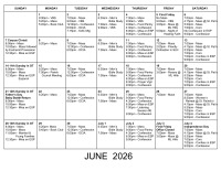 June 2026 Calendar