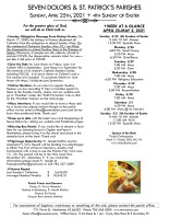 Weekly Bulletin for April 25, 2021
