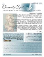 Monthly Newsletter for September 2016