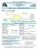 Weekly Bulletin for April 3, 2016