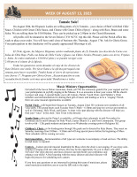 Bulletin Insert for 08.13.2023