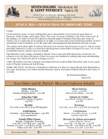 Weekly Bulletin 06.09.2024
