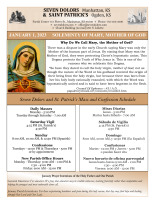 Weekly Bulletin for 01 01 2023
